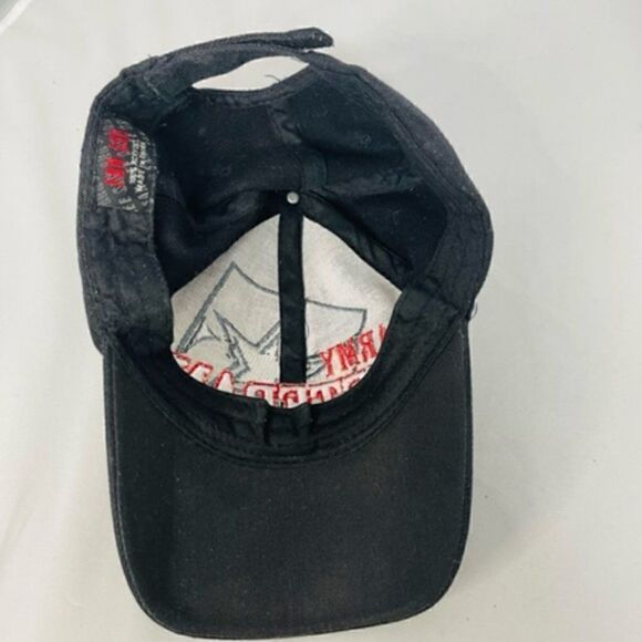 Veteran United States Army Black Gray Red Embroidered Baseball Golf Hat Hook and - Picture 5 of 5